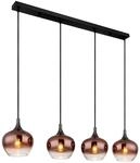 Globo Lighting H&auml;ngeleuchte MAXY, rot/ schwarz, Metall