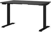 E-Serie E-Schreibtisch E-SYSTEM, Graphit, Holznachbildung