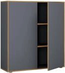 VCM B&uuml;roschrank SALIA, anthrazit, Holznachbildung