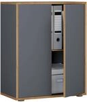 VCM B&uuml;roschrank SALIA, anthrazit, Holznachbildung