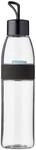 Mepal Trinkflasche Nordic black ELLIPSE, klar, Kunststoff