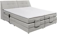 Esposa Boxspringbett CARPINO, Silver, Stoff