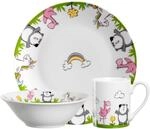 Leonardo Kindergeschirr 3-tlg. BAMBINI, multicolour, Porzellan