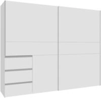 Z2 Schwebet&uuml;renschrank 2-t&uuml;rig WINN2, Holznachbildung
