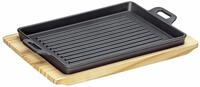 K&Uuml;CHENPROFI Grillplatte BBQ, schwarz, Gusseisen