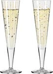 Ritzenhoff Champusglas 2er-Set GOLDNACHT, schwarz gold, Kristallglas