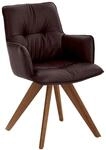 Dieter Knoll Design-Schalensessel PREMIO, espresso, Leder