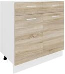 VCM Schrank ESILO, Eiche s&auml;gerau/sonoma, Holznachbildung