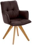 Dieter Knoll Design-Schalensessel PREMIO, espresso, Leder