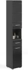 MID.YOU Hochschrank LINUS, schwarz, Holznachbildung