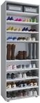 VCM Schuhregal LONA, grau, Holznachbildung