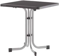 Sieger Klapptisch 70x70 graph./anthr. MECALIT BOULEVARD, anthrazit,...