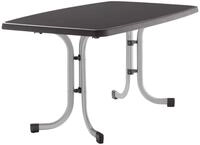 Sieger Klapptisch 150x90 Graphit MECALIT BOULEVARD, anthrazit, Stahl