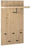 Zurbr&uuml;ggen Wandgarderobe, Hellbraun, MDF
