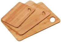 Kesper Schneidebrett 3er-Set, burgund, Edelstahl