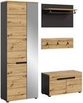 MID.YOU Garderobenkombination CANU, Eiche Artisan, Holznachbildung