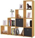 VCM Treppenregal NAPOLI, buche, Holznachbildung