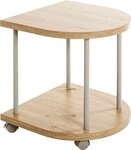 Zurbr&uuml;ggen Beistelltisch auf Rollen, braun, MDF