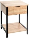 Zurbr&uuml;ggen Beistelltisch, braun, Holznachbildung