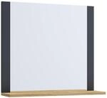 VCM Spiegel LENDAS, anthrazit/eiche, Glas