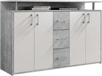 Carryhome Sideboard DRIFT, beton, Holznachbildung
