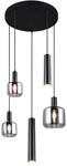 Trio Leuchten Pendelleuchte MATARO, schwarz, Metall