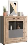 MID.YOU Highboard FRENO, grau, Holznachbildung