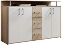 Carryhome Sideboard DRIFT, Eiche s&auml;gerau/sonoma, Holznachbildung
