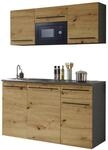 Yourkitchen Single-K&uuml;che 160 JAZZ, Eiche Artisan, Holznachbildung