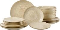 Ritzenhoff &amp; Breker Tellerset 18-tlg. OMARA, beige, Steingut