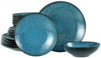Creatable Tellerset 18-tlg CAPRI, blau, Steinzeug