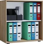 VCM B&uuml;roregal LONA, Eiche s&auml;gerau/sonoma, Holznachbildung