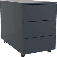 VCM Rollcontainer DALOSA, anthrazit, Holznachbildung