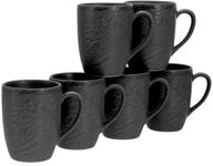 Creatable Kaffeebecher 6-tlg SCHIEFER, schwarz, Steinzeug