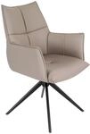 Novel Armlehnstuhl MIAMI, taupe, Leder