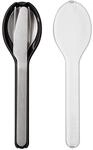Mepal Besteck-Set 3-tlg Nordic black ELLIPSE, schwarz, Edelstahl
