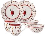 Villeroy &amp; Boch Fr&uuml;hst&uuml;cksset 6-tlg. SANTA, multicolour, Porzellan