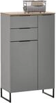 XORA Highboard DENVER, grau, Holznachbildung