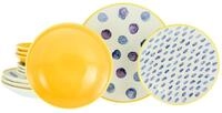 Creatable Tellerset 12-tlg MAISIE, multicolour, Steinzeug