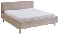 XORA Polsterbettgestell MATTIS, beige, Stoff