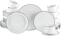 Creatable Kombiservice 30-tlg CHEF COLLECTION, schwarz, Porzellan