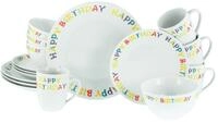 Creatable Kombiservice 16-tlg HAPPY BIRTHDAY, Porzellan