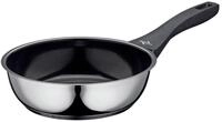 K&Uuml;CHENPROFI Bratpfanne ROMA, schwarz/ silber, Edelstahl