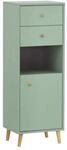 Stylife Highboard BJARNE, gr&uuml;n, Holznachbildung