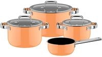 WMF Topfset 4-tlg. FUSIONTEC MINERAL PRO, orange, Edelstahl