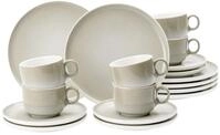 Seltmann Weiden Kaffeeservice 18-tlg. SENTO HOME AURA CREAM, creme,...