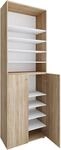 VCM Schuhschrank LONA XL, Eiche s&auml;gerau/sonoma, Holznachbildung