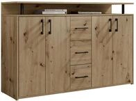 Carryhome Sideboard DRIFT, Eiche Artisan, Holznachbildung