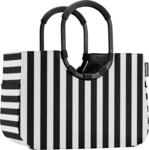 Reisenthel Loopshopper L SUMMERSTRIPES BLACK, schwarz/wei&szlig;, Polyester