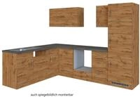 Held M&ouml;bel Eck-K&uuml;chenzeile SORRENTO, Eiche Wotan, Holznachbildung